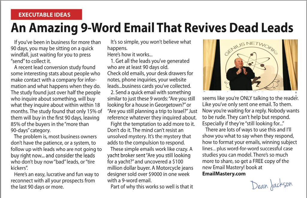 9 Word Email